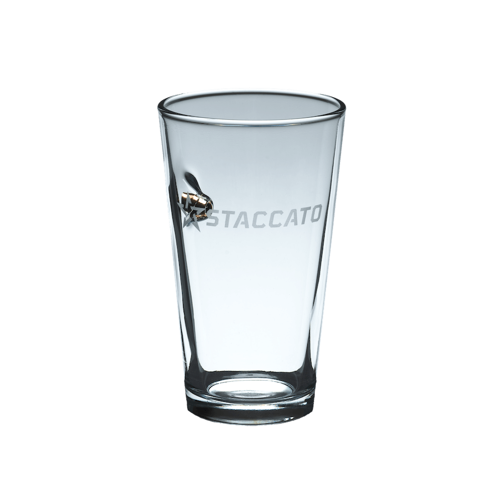 Staccato X Benshot Pint Glass